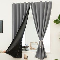 베오라 붙이는 작은 창문형 암막 벨크로 커튼