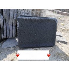 구이판 화산석 고기불판 스테이크 정사각형 구이용돌판 가정용 천연 화강암 숯구이판 불판, 30 x 40 정사각형, 1개, 1cm