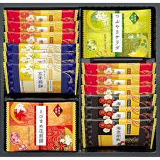 가나자와 겐로쿠 제과 겐로쿠의 꽃 KRN-10R 기프트 카드 포함 메이커 포장 완료 선물 센베이 오카키 개인 손 기념품 감사 축하 반환 내 제공, 1개, 1g