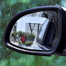 차량용 5중코팅 서림방지 필름 사이드미러 발수 코팅 운전 자동차 차량 백미러 필름 습기 코팅 발수 dew+6778oQ, 타원형135X95