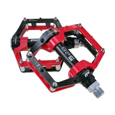 초경량 자전거 페달 부품 MTB BMX 밀폐 베어링 CNC 마그네슘 합금 도로 산악 SPD 클리트, 03 빨간색