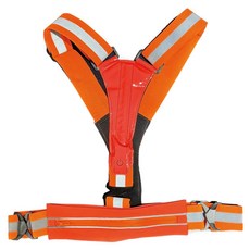 LED反光安全背心背帶 – 高能見度發光背心，夜間安全防護必備, 橘色, 1個