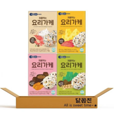 [달콤진] 베베쿡 처음 먹는 요리가케 4종 콩고기와다시마+연어와치즈+닭고기와된장+크림새우와버섯, 1세트