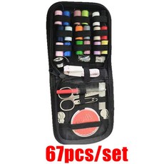 DIY 재봉 키트 다기능 상자 세트 손바느질 자수 실 액세서리, 67PCS Set