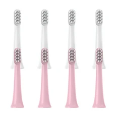 XIAOMI MIJIA T100 교체 용 브러시 헤드 8pcs 소닉 전동 칫솔 진공 DuPont 소프트 브리 슬 적합 노즐, 03 4White4Pink