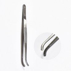 의료용 곡선 핀셋 14cm 드레싱 간호사 병원 의료 곡선형, 1개, 의료 곡선 핀셋 14cm