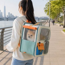 애완동물 트롤리 손쉬운 이동 가능 넓은 공간 제공 편안한 환경 캠핑 외출 활용 이동장, 1개, 상세페이지 참조