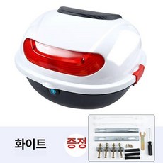 튼튼한 전기자전거 탑박스 수납함 짐받이 대형 트렁크, 화이트 [중형]