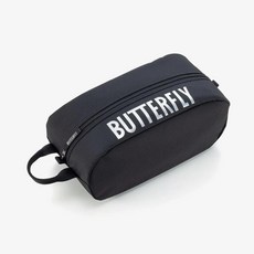 蝴蝶BUTTERFLY 卓球魂拉鍊鞋袋 #63480 乒乓球鞋袋 運動鞋收納袋, 1個, 銀（280）