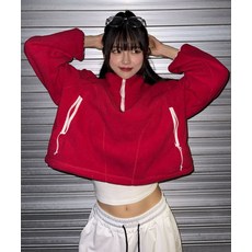 매장정품 코드그라피 CGP (우먼) 플리스 하프 집업_레드 CBEWWTL001RD 745075