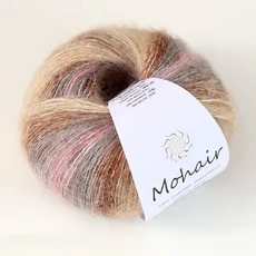 크로셰 뜨개 짠 실크 모헤어 원사 직조 스카프 그라데이션 DIY 스웨터 모자 섹션 염색 스웨터 숄 울 스레드, 04 01