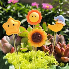 [힐링 가드닝] 뒤꽃이 바나나핀 옆머리핀 다육이 꾸미기, 3. 해바라기