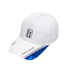 PGA TOUR高爾夫球帽，透氣舒適，可調節式設計，專業風格, 白/黑/丈青色, 1個