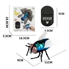 兒童節禮物 紅外線遙控仿真玩具 (青蛙 蜜蜂 蟑螂 蠍子 眼鏡蛇) - 學步/寵物玩具 機器人 - 生日/交換禮物, 1個, 紅外線遙控蒼蠅