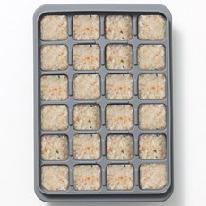 국산 실리콘 이유식큐브 보관용기, 10ml, 그레이 24구, 1개