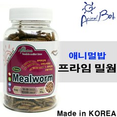 애니멀밥 프라임 밀웜 30g 60g / 국내산 프리미엄 동결건조 애니몰밥 사료 먹이 고슴도치 거북이 밥 파충류 양서류 개구리 자라 도마뱀 팩맨 새 앵무새, 1개