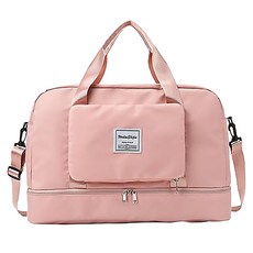 可擴充運動旅行袋, 鞋袋款-粉