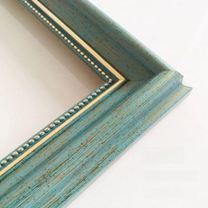 캔버스 벽걸이 사진 명화 틀 프레임 유화 맞춤형 엔틱, 1개, 피콕블루