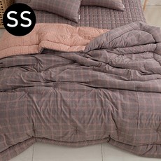 구니스토어 차렵이불 슈퍼싱글 SS 브라운 침구류 모달차렵이불 이불단품