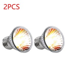 발열전구 온열 열등 1-5개 255075W UVAUVB 파충류 램프 전구 거북이 일광욕 히팅 라이트 UV 양서류용 풀 스펙트럼 썬램프, 2Pcs 50w light bulb