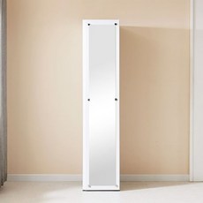 룸앤파크 모던 디자인 도어 옷장 400 (거울포함) H019, 화이트