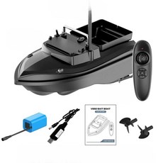 미끼투척보트 원격제어 RC 고출력 조종 먹이 배, 단일창고 선5200 배터리1개, 1개