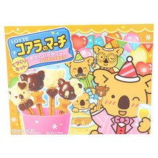 LOTTE 日本樂天 無尾熊的瑪奇 手工棒棒糖巧克力製作套組, 1個, 托盤+說明書+2種巧克力+2種巧克力餅乾