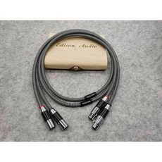 愛迪聲 edison audio E2 單晶銅鍍厚銀 平衡線 (一對2條), 1個, 平衡線  0.5米 （單一條） 890元
