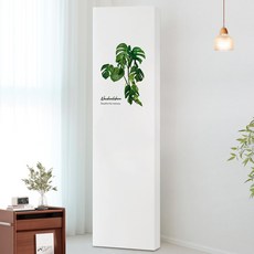 폴라도레 에어컨커버 스탠드 벽걸이 에어컨 덮개, 01.몬스테라(스탠드형)