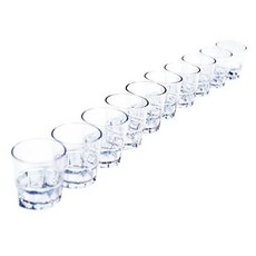 소주잔 술잔 샷잔 술컵 플라스틱 소주잔 사케잔 미니잔 10P, 10개, 투명