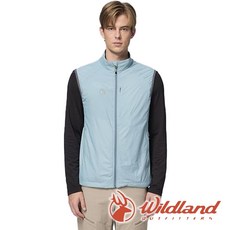wildland 荒野 男士輕量天鵝絨防風防潑機能背心 雲杉綠 0B32702