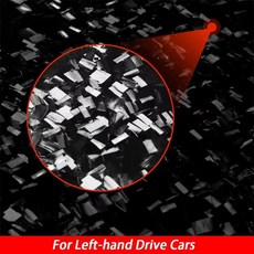 카본 파이버 중앙 기어 변속 제어 패널 커버 장식 자동차 인테리어 스티커, 1개, 2. Forged Carbon LHD