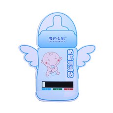台灣24H速發 D9 新手媽媽必備 奶瓶溫度計 新生兒奶瓶測溫貼 寶寶泡奶神器 奶瓶感溫貼 液晶感溫卡, 1個, 奶瓶感溫貼 【促銷中】