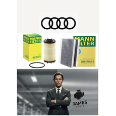 아우디 A7 3.0 40 만 엔진오일필터+에어크리너세트 mann엔진오일교환세트, 1개, BMW 535i 550i 만오일필터 mann오일필터
