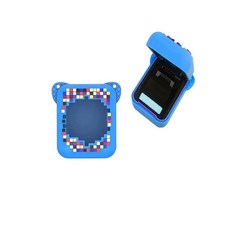 Hzycwgone Bitzee 인터랙티브 장난감 디지털 반려동물용 케이스 귀여운 스킨 슬리브 휴대용 실리콘 여행 보호용 Bitzee 가상 전자 반려동물용 랜야드 포함(퍼플), 블루 실리콘 케이스