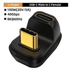 호환 USB4.0 40Gbps OTG C 90도 어댑터 100W 5A USB C- 고속 충전 변환기 Macbook 8K60HZ 용 데이터, 01 CM-CG XU