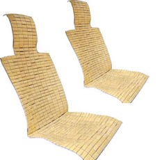 대나무 자동차방석 제품 땀안차는 돗자리 여름방석 시트, 1개, 4. 교차색 앞좌석