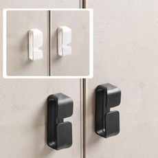 욕실 유리창 무타공 손잡이 붙이는 다용도 접착식 문고리 2P세트, 단일상품1, 1개