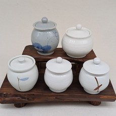 백자 다기 차호 시리즈 차보관함 다도 차통 차항아리 찻잎통, 1 균열 차통, 흰색, 1개