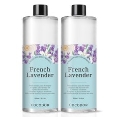 코코도르 디퓨저 리필, 프렌치라벤더, 500ml, 2개