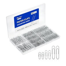 미스터펜 Mr. Pen 페이퍼 클립 대형 및 소형 450개입 실버, 미스터펜 Mr. Pen 페이퍼 클립 대형 및 소형 45