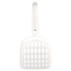 可變形貓砂鏟 多用孔三段式過濾貓砂, 1個, 有喵病-極簡多用孔貓砂鏟