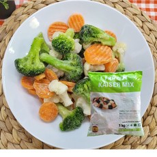 카이저 브로콜리 당근 콜리플라워 냉동 혼합 야채믹스, 1개, 1kg