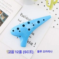 12홀 오카리나 악기 알토C 교재용, 1개