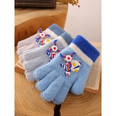 秋冬新款奧特曼兒童手套男童秋冬款保暖加絨加厚小孩小學生冬天五指潮