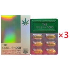 닥터루템 THE 대마종자유 1000 1 000mg x 30캡슐, 3세트, 30회분