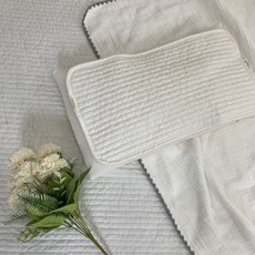 마롤로뜨 아기베개 커버 유아 아기땀 베개 패드 신생아 100수 순면, 무지아이보리