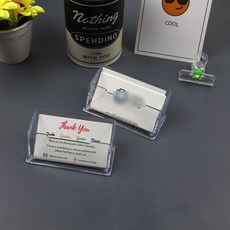 테이블 책상 아크릴 1단 명함 케이스 보관 꽂이 1P, 셀러에이드 꽂이 케이스 책상 테이블 1P 명함 아크릴