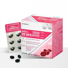 유한메디카 맘엔 철분 엽산 비타민D 2개월분 임산부 수유부 청소년 영양제, 1개, 60정