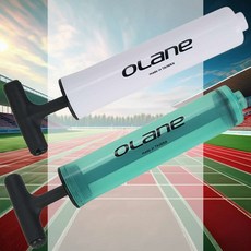 휴대용 공 핸드펌프 2컬러 자전거 물놀이 바람넣는기계 풍선기계 축구공 풋살, 그린